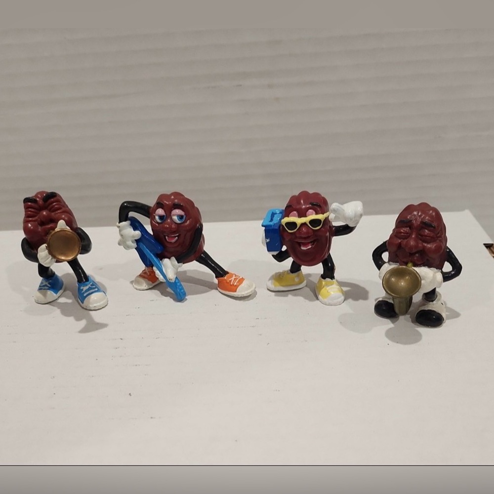 Vintage California Raisins Set of 4 PVC